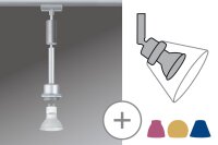 Paulmann URail Schienensystem DecoSystems LED Pendel Blanko 1x3,5W GZ10 230V Chrom matt Metall