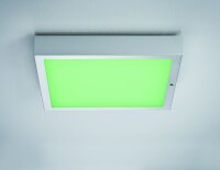 Paulmann WallCeiling Space LED-Panel RGBW 300x300mm 15,5W 230V Chrom matt Weiß Kunststoff