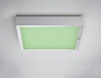 Paulmann WallCeiling Space LED-Panel RGBW 300x300mm 15,5W 230V Chrom matt Weiß Kunststoff