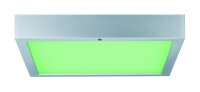 Paulmann WallCeiling Space LED-Panel RGBW 300x300mm 15,5W 230V Chrom matt Weiß Kunststoff