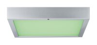 Paulmann WallCeiling Space LED-Panel RGBW 300x300mm 15,5W 230V Chrom matt Weiß Kunststoff