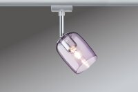 Paulmann URail Schienensystem Spot Blossom max. 1x25W G9 Chrom matt/Pink transparent 230V Metall/Glas