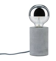 Paulmann Neordic Mik Tischleuchte rund max.1x20W E27 Grau...