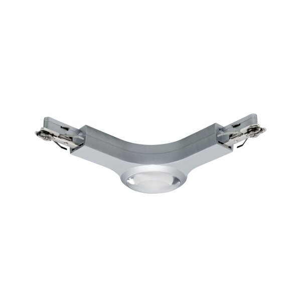 Paulmann URail Schienensystem LED L-Verbinder 1x5,8W Chrom matt 230V Metall dimmbar