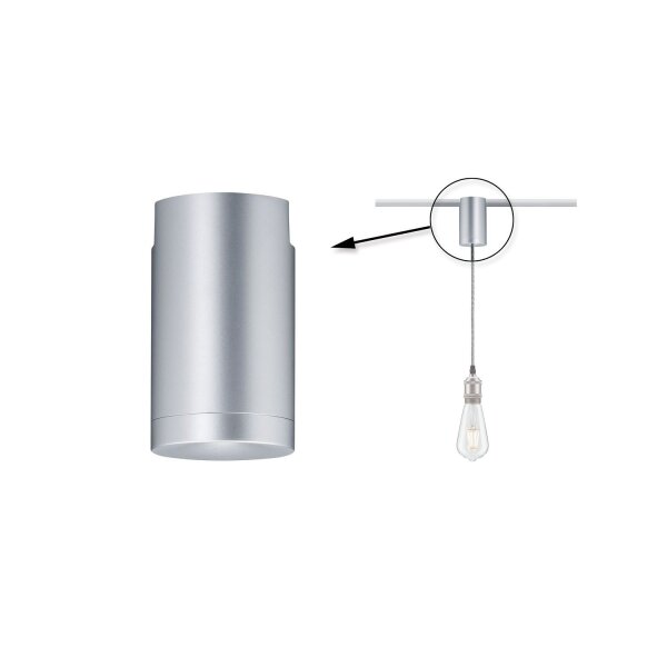 Paulmann URail Universal Pendel Adapter Chrom mat 230V Metall/Kunststoff