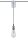 Paulmann URail Universal Pendel Adapter Chrom mat 230V Metall/Kunststoff