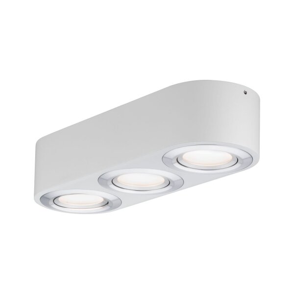 Paulmann WallCeiling Argun LED 3x4,8W Weiß Alu gebürstet 230V Metall