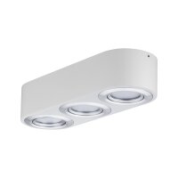 Paulmann WallCeiling Argun LED 3x4,8W Weiß Alu gebürstet 230V Metall