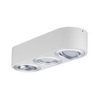 Paulmann WallCeiling Argun LED 3x4,8W Weiß Alu gebürstet 230V Metall