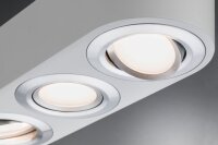 Paulmann WallCeiling Argun LED 3x4,8W Weiß Alu gebürstet 230V Metall