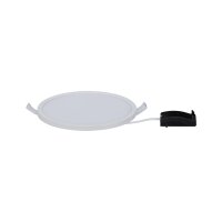 Paulmann Einbauleuchten Set Panel Areo rund dimmbar IP44 1x12W 3000K 230V 180mm Weiß matt/Kunststoff