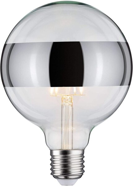 LED G125 Ringspiegel 640 lumen E27 2700K 6,5W 230V silber dim