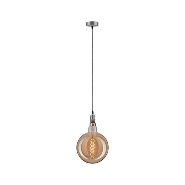 Neordic Eldar Pendelleuchte max1x20W E27 Grau/Nickel geb 230V Metall
