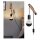 WallCeiling Kian WL max1x40W E27 Holz/Schwarz Holz/Metall