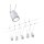 LED Seilsystem TunLED Basisset  5x150lm 5x4W 2700K  230/12V Weiß, Chrom matt