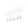LED Seilsystem TunLED Basisset  5x150lm 5x4W 2700K  230/12V Weiß, Chrom matt