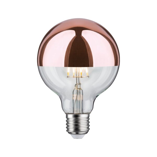 Modern Classic Edition Standard 230V LED Globe Kopfspiegel E27 G95  600lm 6,5W 2700K  Kopfspiegel Kupfer