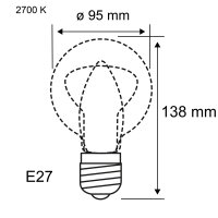 Modern Classic Edition Standard 230V LED Globe...