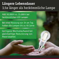 Eco-Line Filament 230V LED Tropfen E14 3er-Set 100mm 3x525lm 3x2,5W 3000K  Klar