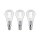 Eco-Line Filament 230V LED Tropfen E14 3er-Set 100mm 3x525lm 3x2,5W 3000K  Klar
