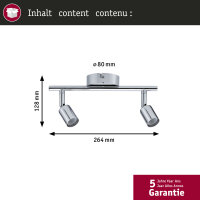 Spotlight Carolina  IP44 GU10   230V max. 2x10W dimmbar Chrom