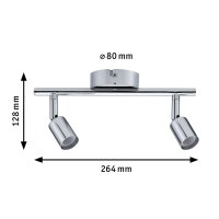 Spotlight Carolina  IP44 GU10   230V max. 2x10W dimmbar Chrom