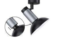 Neordic Wand-/Deckenleuchte Runa   GU10   230V max. 20W dimmbar Schwarz, Anthrazit