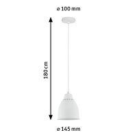Neordic Pendelleuchte Hilla   E27   max. 40W Weiß...