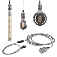 Neordic Pendelleuchte Eldar inkl. Stecker   E27   max....