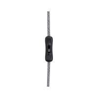 Neordic Pendelleuchte Eldar inkl. Stecker   E27   max. 20W Grau, Nickel dimmbar Metall