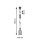 Neordic Pendelleuchte Eldar inkl. Stecker   E27   max. 20W Grau, Nickel dimmbar Metall