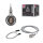 Neordic Pendelleuchte Eldar inkl. Stecker   E27   max. 20W Grau, Nickel dimmbar Metall