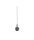 Neordic Pendelleuchte Eldar inkl. Stecker   E27   max. 20W Grau, Nickel dimmbar Metall