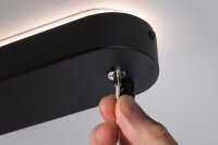 LED Pendelleuchte Smart Home Zigbee 3.0 Puric Pane Effect Effect   2700K 6x450lm / 200lm 6x6W / 3W Schwarz dimmbar