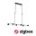 LED Pendelleuchte Smart Home Zigbee 3.0 Puric Pane Effect Effect   2700K 6x450lm / 200lm 6x6W / 3W Schwarz dimmbar