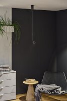 LED Pendelleuchte Smart Home Zigbee 3.0 Puric Pane 2700K 500lm 6W Schwarz dimmbar