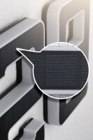 Solar LED Hausnummernleuchte inkl. wechselbarer Akku Nummer 8 IP44 3000K 6lm Schwarz