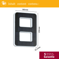 Solar LED Hausnummernleuchte inkl. wechselbarer Akku Nummer 8 IP44 3000K 6lm Schwarz