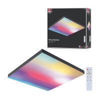 LED Panel Velora Rainbow dynamicRGBW   eckig 450x450mm  19W 1690lm RGB+ Schwarz dimmbar
