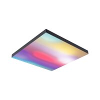 LED Panel Velora Rainbow dynamicRGBW   eckig 450x450mm  19W 1690lm RGB+ Schwarz dimmbar