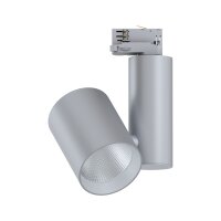 ProRail3 LED Schienenspot Zeuz  15°  2860lm 33W 3000K dimmbar 230V Silber