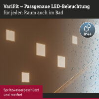 VariFit LED Einbaupanel 3-Step-Dim Areo IP44 eckig 230x230mm  16W 1400lm 3000K Weiß dimmbar