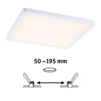 VariFit LED Einbaupanel 3-Step-Dim Areo IP44 eckig 230x230mm  16W 1400lm 3000K Weiß dimmbar
