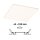 VariFit LED Einbaupanel 3-Step-Dim Veluna IP44 eckig 215x215mm  21W 1650lm 3000K Satin dimmbar