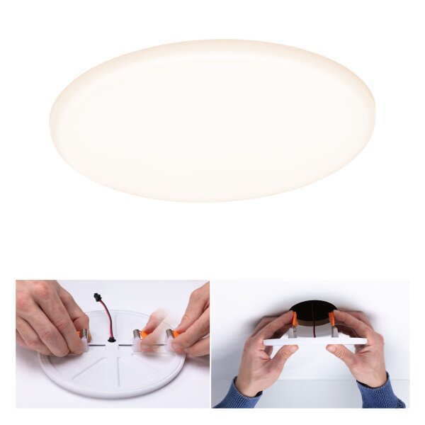 VariFit LED Einbaupanel 3-Step-Dim Veluna IP44 rund 185mm  17W 1400lm 3000K Satin dimmbar