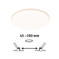 VariFit LED Einbaupanel 3-Step-Dim Veluna IP44 rund 215mm  21W 1650lm 3000K Satin dimmbar