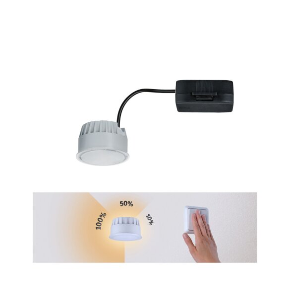 LED Modul Einbauleuchte 3-Step-Dim Nova Coin    rund 51mm  Coin 6W 530lm 230V dimmbar 4000K Satin
