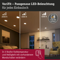 VariFit LED Einbaupanel Dim to Warm Areo IP44 rund 230mm...