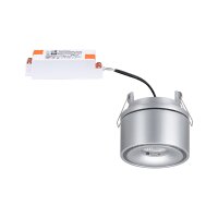 LED Einbauleuchte Spircle    rund 78mm   8W 550lm 230V  3000K Chrom matt