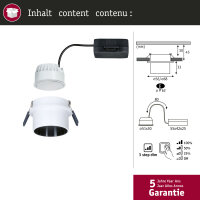 LED Einbauleuchte 3-Step-Dim Gil Coin   IP44 rund 68mm...